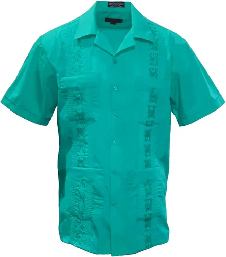 Vista 15 de Gravity Threads Camisa de verano Guayabera para hombre