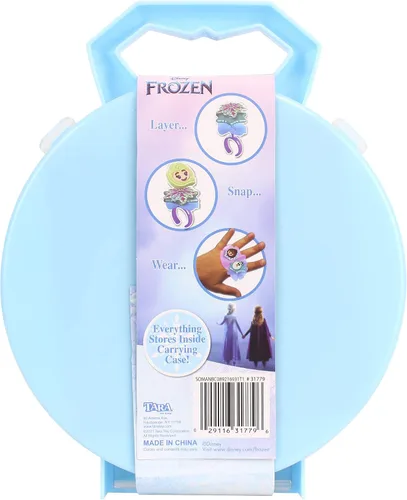 Vista 5 de Tara Toys Disney Frozen Snap N' Wear - Juego de anillos de actividad, kit de joyería para niños de más de 3 años