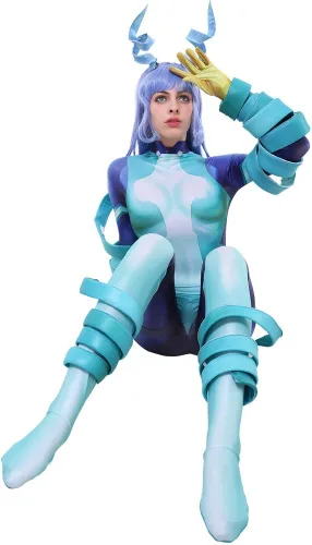 Vista 3 de miccostumes Disfraz de superhéroe de anime 3D para mujer, disfraz de cosplay con accesorios