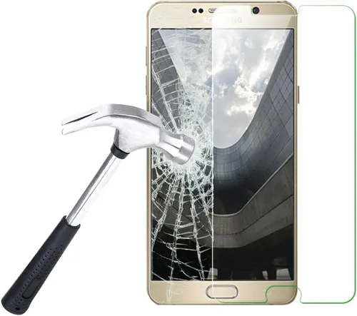 Vista 8 de LUVVITT Protector de pantalla de vidrio templado premium para Samsung Galaxy Note 5 (con aplicador súper fácil), transparente