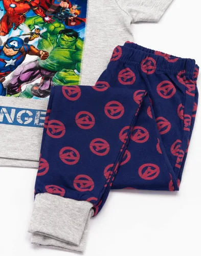 Vista 3 de Marvel Vengadores - Pijama para niños y niños, camiseta de superhéroe Iron Man