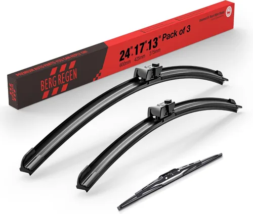 Vista 80 de BERG REGEN Escobillas limpiaparabrisas de 15"+15" con escobilla trasera de 13" - Juego de repuesto automotriz para Jeep Wrangler JK 2008 2009 2010