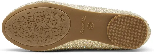 Vista 5 de DREAM PAIRS Sole-Shine - Zapatos planos de ballet con diamantes de imitación para mujer