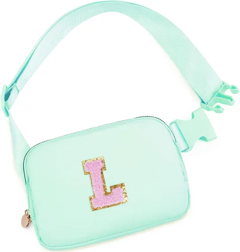Vista 13 de Bolsa de cinturón para niñas y mujeres, bolsas cruzadas, riñonera, riñonera personalizada, Negro, Small