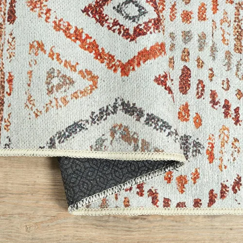 Vista 8 de Adiva Rugs Alfombra de área lavable a máquina de 6 x 6 pies con parte trasera antideslizante para sala de estar, dormitorio, baño, cocina, alfombra