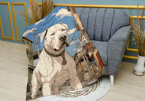 Vista 6 de Dogo Argentino Blanket Gifts Light Blanket Small Blanket 30" x 40" Bn14774