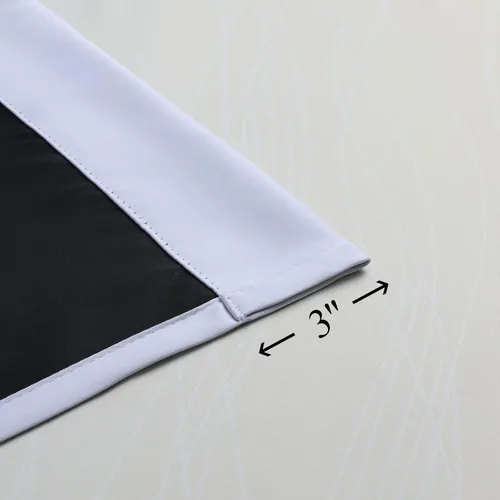 Vista 7 de Estelar Textiler Cortinas oscurecedoras beige y blanco grisáceo de 45 pulgadas de largo, cortinas graduadas con bloqueo de luz para baño, cortinas
