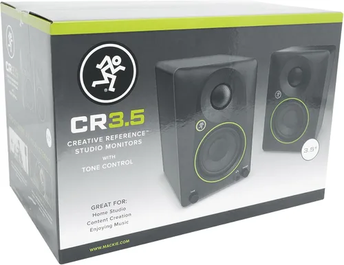 Vista 8 de Audiosavings Paquete: Par de monitores de estudio Mackie CR3.5 de 3.5" con control de tono con par de Rockville RHT8B Computer/Bookshelf Desktop