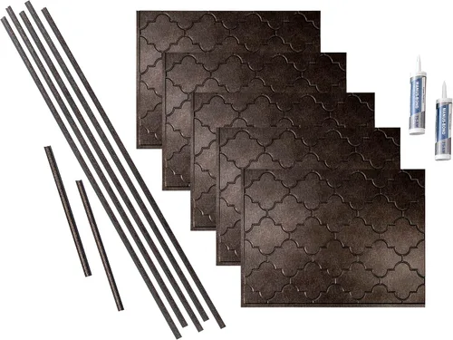 Vista 13 de FASÄDE Mónaco - Kit decorativo de vinilo para salpicaduras de 15 pies cuadrados en cachemira