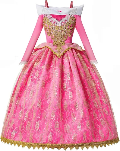Vista 2 de Axaxa Princess Dress Up Birthday Party Fairy Costume for Toddler Girls Special Occasion Dresses