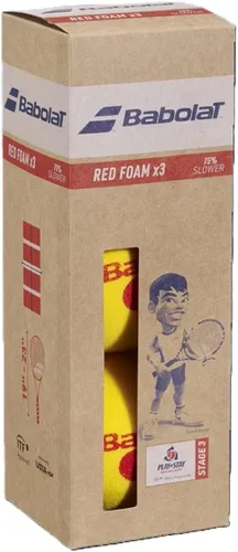 Vista 2 de Babolat Pelotas de tenis de espuma roja Play & Stay para niños