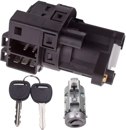 Vista 7 de Cilindro de cerradura de encendido con 2 llaves. Compatible con Chevy Malibu Impala Olds Alero Pontiac Grand Am. Reemplaza OEM 12458191 12533953