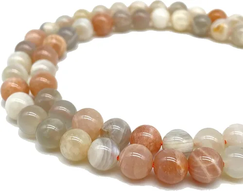Vista 30 de ABCGEMS - Cuentas de granate hesonita ámbar y naranja madagasquino (color naranja pardusco raro) piedra de cristal de energía curativa de chakra