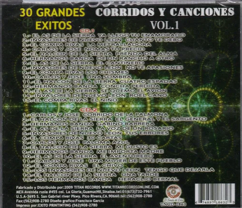 Vista 2 de Coleccion Diamante-Corridos Y Canciones 30 1