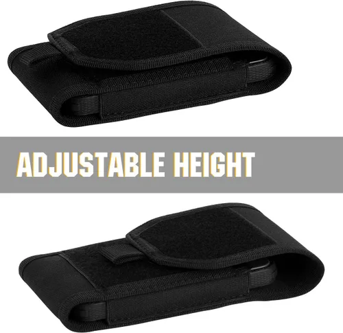 Vista 4 de Funda táctica Molle para teléfono inteligente grande para iPhone 17 Pro Max/16 Pro Max/16 Pro/16/15 Pro Max/14 Pro Max/13 Pro Max