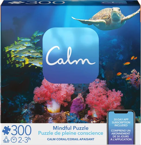 Vista 2 de Rompecabezas de 300 piezas para relajación, alivio del estrés y elevación del estado de ánimo, para adultos y niños a partir de 8 años, coral Coral