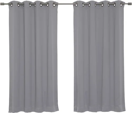 Vista 14 de Best Home Fashion Cortinas opacas aisladas térmicamente - Parte superior del ojal de bronce antiguo - 52" de ancho x 84" Largo - (Juego de 2 Paneles)