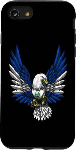 Vista 8 de Funda para iPhone 12 mini con bandera de El salvador y águila salvadoreña