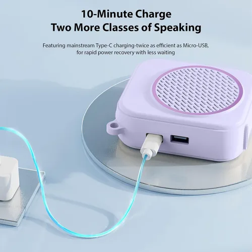 Vista 5 de Alomejor Amplificador de voz con micrófono de auriculares, amplificador portátil, adecuado para profesores, actividades al aire libre, guía