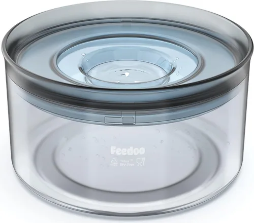 Vista 10 de Feedoo Tazón de agua para perros de 1 galón, tazón de agua sin derrames de 128 onzas para perros, tazón de agua a prueba de derrames sin BPA