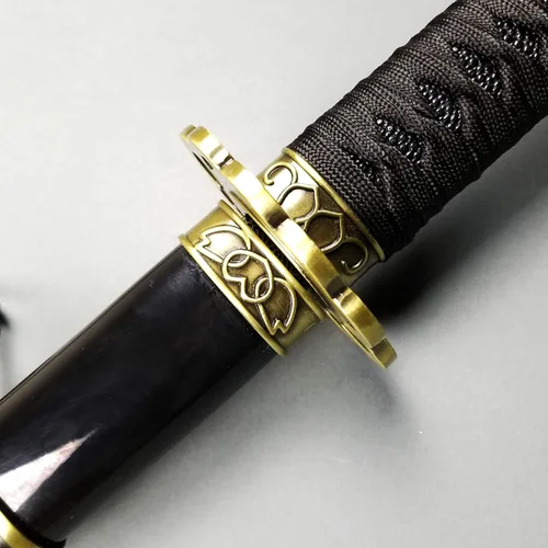 Vista 6 de Sekiro de 40.5 pulgadas: Shadows Die Twice Samurai Espada, accesorios de réplica de katana. Hoja de acero al carbono, hoja sin brillo. Para