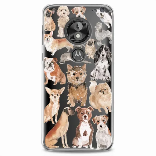 Vista 7 de Funda de TPU compatible con Motorola G9 G8 Plus G7 E20 P40 Z4 Edge 20 G22 Stylus Puppy Girls Flexible Silicona Corgi Animal Mujeres Lindo Pomerania