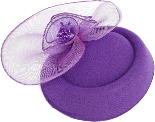 Vista 6 de Cizoe Sombreros de tocado para mujer, sombrero de pastillero de los años 20, 30, 50, vintage, pluma, boliche, velo, boda, té, fiesta, sombrero
