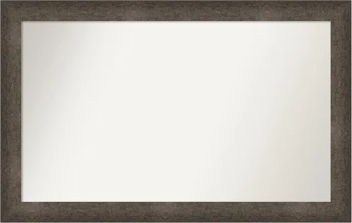Vista 291 de Amanti Art Espejo de pared personalizado no biselado (25 x 25 pulgadas), marco de bronce acentuado, varios tamaños personalizados, espejo de baño