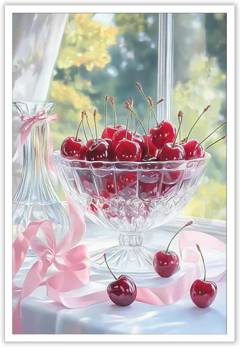 Vista 15 de Póster de lienzo de cocina azul funky para decoración de pared, pintura de acuarela pastel danés, coqueta, decoración de habitación, estética, 12 x