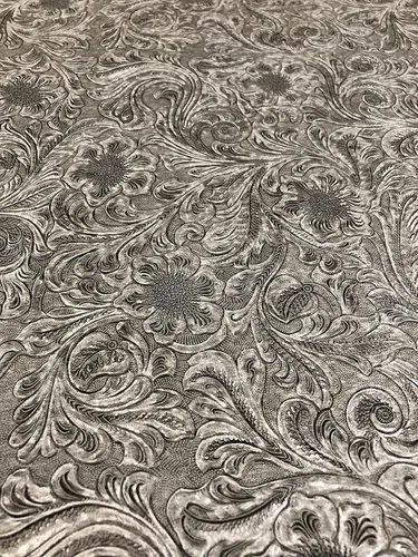 Vista 8 de The Yard - Tela de cuero sintético de vaquero occidental, vinilo en relieve, manualidades y tapicería de cuero sintético, 54 pulgadas (negro)