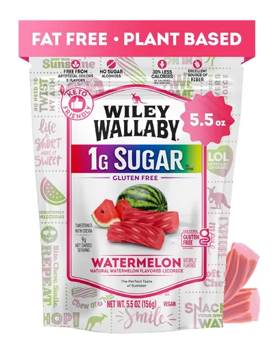 Vista 12 de Wiley Wallaby Dulces de regaliz gourmet de 5.5 onzas de sabor australiano suave y masticable, sin gluten, sabor australiano (5.5 onzas