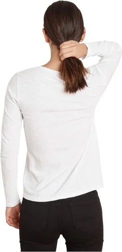 Vista 2 de VELVET BY GRAHAM & SPENCER Camiseta de manga larga con cuello en V para mujer