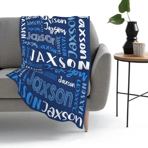 Vista 5 de Mantas de bebé personalizadas para niñas y niños con nombre, mantas de bebé personalizadas con nombre, mantas personalizadas para niños, artículos