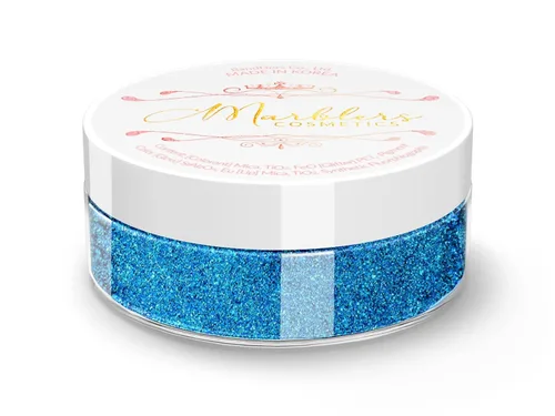 Vista 30 de MARBLERS Polvo de mica natural grueso [perla azul acero] 0.11 onzas (0.11 oz) altamente pigmentado no tóxico, vegano, libre de crueldad animal