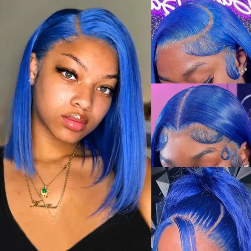 Vista 17 de Pelucas de cabello humano rizado marrón chocolate con encaje frontal, prearrancadas de 13 x 4 pulgadas, pelucas de encaje frontal HD de onda