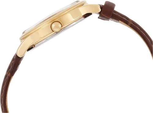 Vista 3 de Seiko neo clásico reloj analógico de cuarzo para mujer con pulsera de cuero SXDG96P1