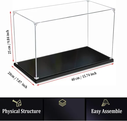 Vista 7 de Vitrina para Lego 10269 10298 10325 10275 - Caja de exhibición de acrílico transparente