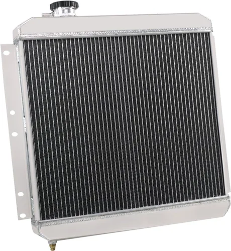 Vista 2 de Radiador de aluminio completo para 1960-1984 Toyota Land Cruiser FJ40 FJ45 Gasolina 3.9L 4.2L, 3 hileras de radiadores de enfriamiento 3 Row Core