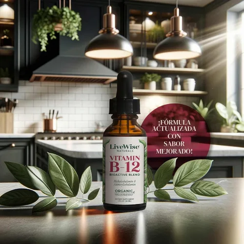 Vista 7 de Vitamina B12 Sublingual líquida – Gotas veganas de vitamina B12 líquida totalmente natural – Suplemento de adenosilcobalamina sin OMG