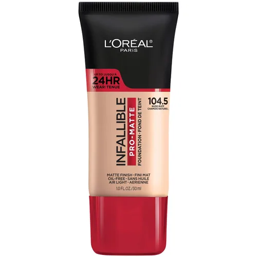 Vista 48 de L'Oreal Paris Cosmetics Makeup Infallible Pro-Matte - Base líquida de larga duración, True Porcelain, 1 onza líquida.