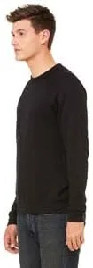 Vista 3 de Canvas 3909 Bella - Sudadera unisex con capucha y cremallera completa, Negro