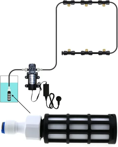 Vista 5 de Filtro de entrada de agua portátil duradero y sin sabor, filtro autocebante, filtro de entrada de agua para rociador de agua, sistema