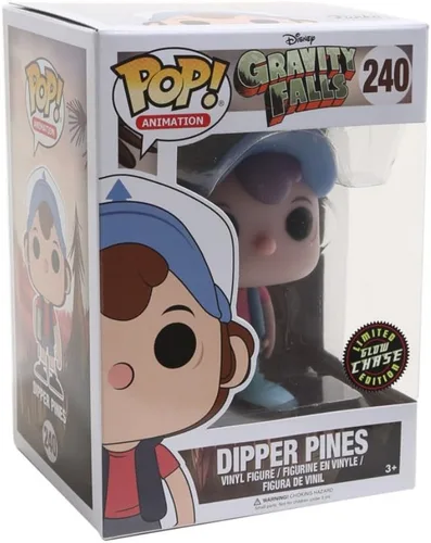Vista 2 de ¡Gravity Falls Dipper Pines Pop! Figura de vinilo, variante de persecución