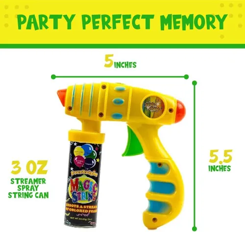 Vista 5 de Toysery Serpentina para fiestas: la mejor cuerda de pulverización para fiestas de Navidad infantiles. Eleva tus celebraciones con diversión loca.