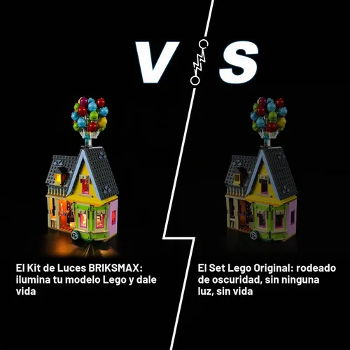 Vista 5 de BRIKSMAX Kit de iluminación LED para LEGO-43217 Up House - Compatible con el modelo de bloques de construcción Lego Disney - No incluye juego