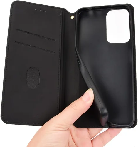 Vista 6 de Funda con tapa para Xiaomi Mi 11i 2022/Poco X4 NFC, patrón 3D de piel de primera calidad, con función atril, cierre magnético