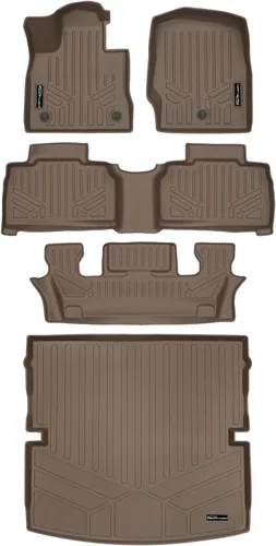 Vista 37 de SMARTLINER Alfombrilla de suelo para maletero de carga para todo tipo de clima para Ford Explorer 2002-2010