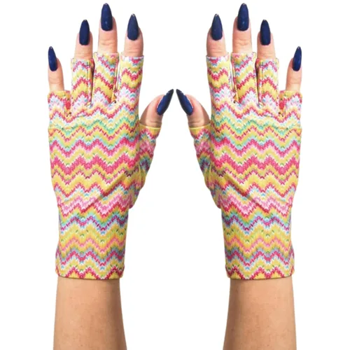 Vista 32 de ManiGlovz - Guantes de uñas originales con protección UPF 50+ UV Manicura de gel y guantes anti UV sin dedos para mujeres Se pueden utilizar