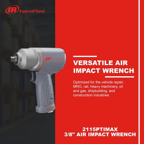 Vista 2 de Ingersoll Rand 2115PTiMAX 3/8" Tipo de Pin, Llave de Impacto de Grado Industrial