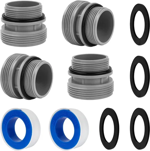 Vista 8 de Kit de adaptadores de conversión de manguera compatible con Intex Coleman 4560 de 1.575 in a 1 1/2 pulgadas, kit de conversión para manguera
